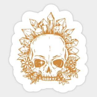 Crystal Skull - Golden Sticker